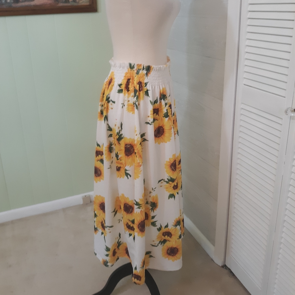 Boutique sunflower skirt XL *K - Picture 4 of 6